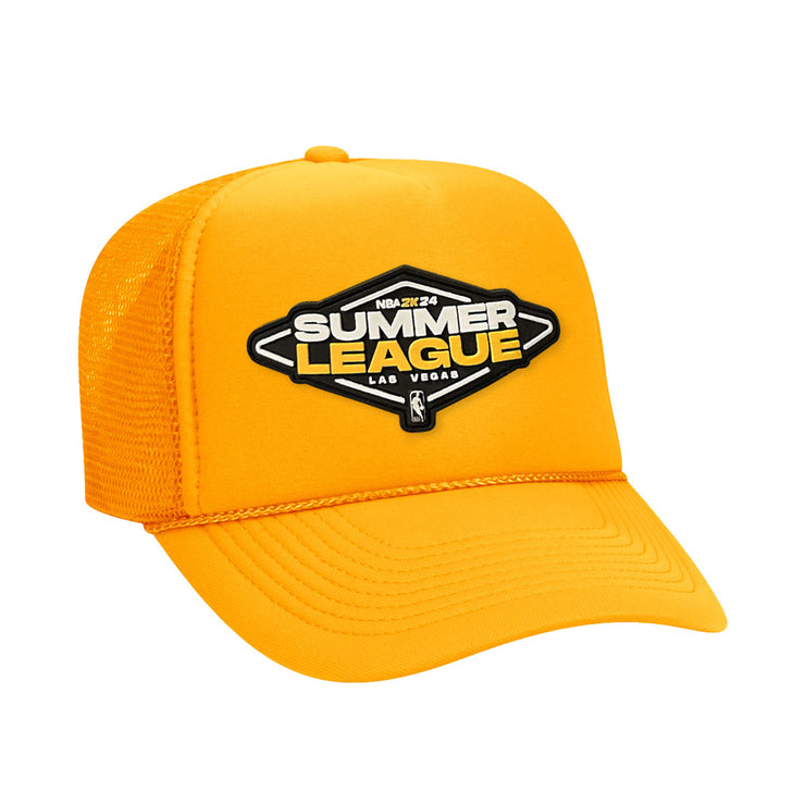 LUCKY PATCH TRUCKER HAT - YELLOW